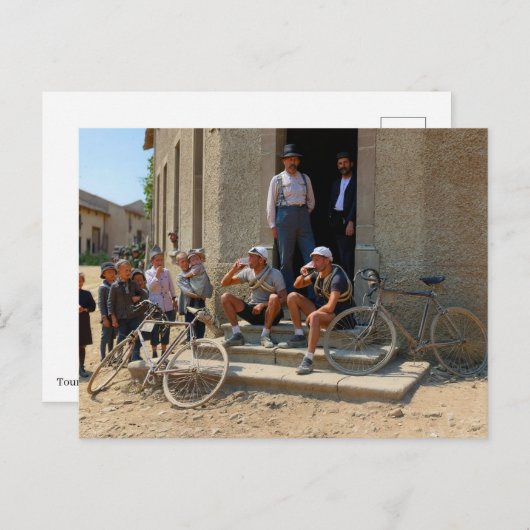 ツアーデフランス1921後のステージビールタイムコロ ポストカード (正面/裏面)