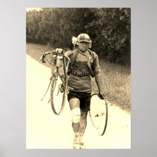 ツアーデフランス1928ジュストイタリアンセルッティセピア ポスター