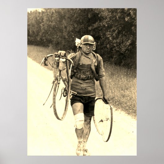 ツアーデフランス1928ジュストイタリアンセルッティセピア ポスター (正面)