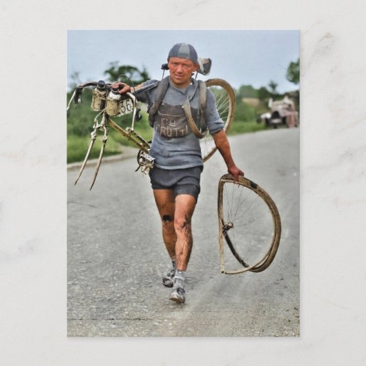 ツアーデフランス1928ステージ7ジュストイタリアンセルッティ ポストカード (正面)