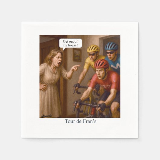 ツアーデフラン スタンダードカクテルナプキン (正面)