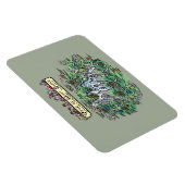 ツアーデュモンブラン漫画の地図 – マグネット4x6 マグネット (右側)