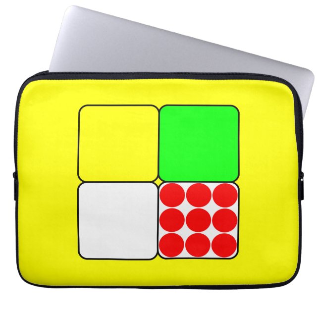 ツアードゥフランスジェルシー3黄 ラップトップスリーブ (正面)