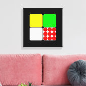 ツアードゥフランスジェルセイズ3ブラック キャンバスプリント (インサイチュ (リビング))