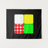 ツアードゥフランスジェルセイズ3ブラック タペストリー (正面(横))