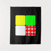 ツアードゥフランスジェルセイズ3ブラック タペストリー (正面)