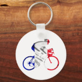ツアードフランスの自転車乗り キーホルダー (正面)