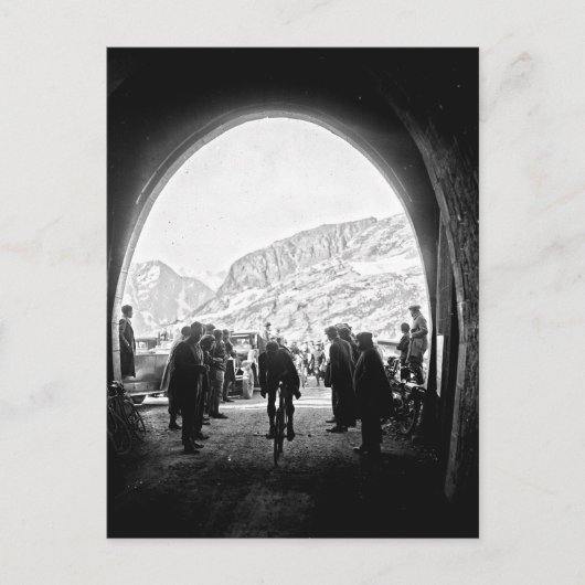 ツアードフランス1928ステージ14トンネルドガリビア ポストカード (正面)