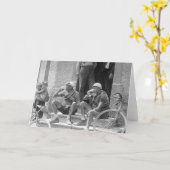 ツアードフランス-ヴィンテージが休憩 カード (黄色い花)