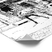 ツアーフランスの四半期の開催 – アートプリント ポスター (角)