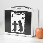 ツアーベアーズ踊りウッズフクロウのシルエット|過去記事 メタルランチボックス (インサイチュ)