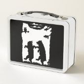 ツアーベアーズ踊りウッズフクロウのシルエット|過去記事 メタルランチボックス (裏面)