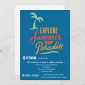 ツアー旅行 招待状 (正面/裏面)