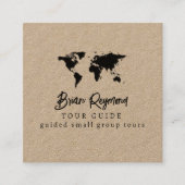 ツアー/観光ガイド スクエア名刺 (正面)