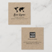 ツアー/観光ガイド スクエア名刺 (正面/裏面)