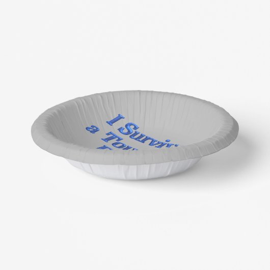 ツア生き延びーバスライドグレー紙ボウル ペーパーボウル (傾斜あり)