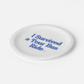 ツア生き延びーバスライドホワイト紙プレート ペーパープレート (アングル)