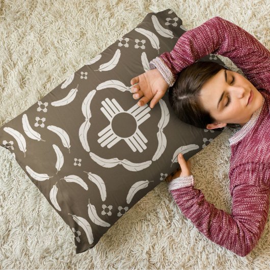 ツィアシンボルアンドフェザーデザイン南西 枕カバー