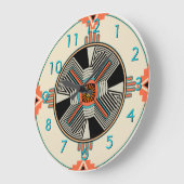 ツィア渦巻く風 ラージ壁時計 (傾斜)