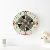 ツィア渦巻く風 ラージ壁時計 (ホーム)