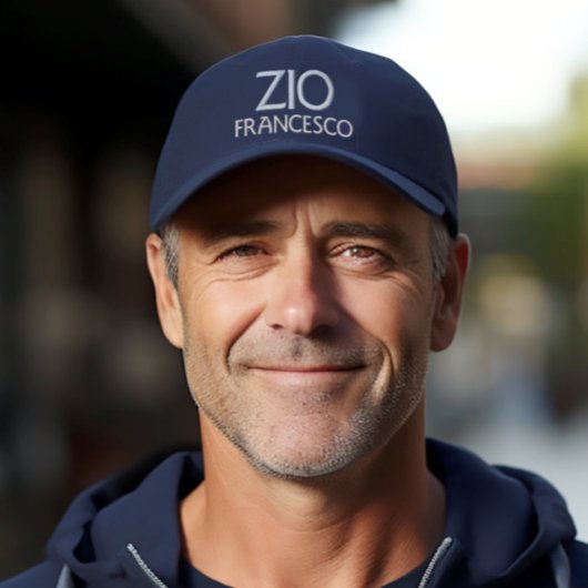 ツィオパーソナライズされた刺繍帽イタリアン叔父 刺繍入りキャップ