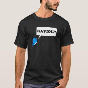 ツィーター-ラヴィオリのワイシャツの黒 Tシャツ