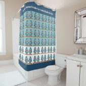 ツイお洒落ンバーズブルーダブルトラブル シャワーカーテン (インサイチュ)
