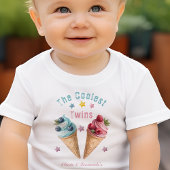 ツイクールス・アイスクリーム誕生日パーティー ベビーTシャツ
