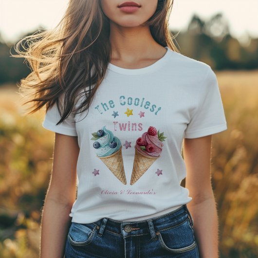 ツイクールス・アイスクリーム誕生日パーティー ベビーTシャツ