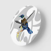 ツイコル模様 ラウンド壁時計 (傾斜)