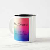 ツイスターのスピナーのおもしろい ツートーンマグカップ (正面左)