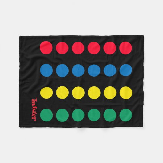 ツイスターハロウィーンのツイスターのボードの衣装 フリースブランケット (正面(横))