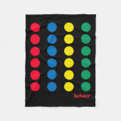 ツイスターハロウィーンのツイスターのボードの衣装 フリースブランケット (正面)