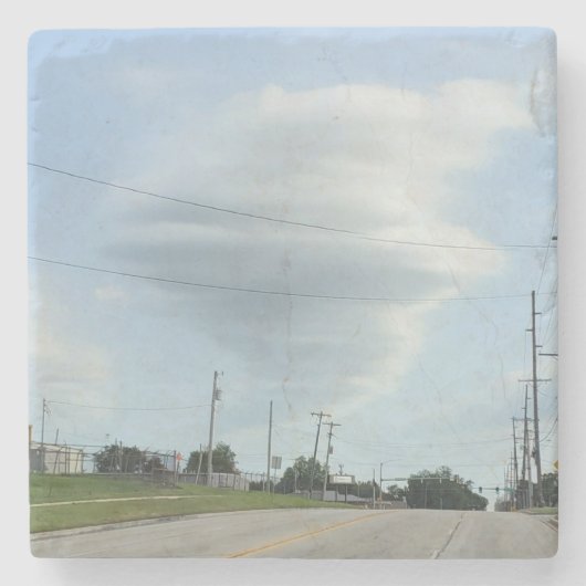 ツイスター雲 ストーンコースター (正面)