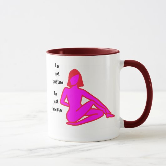 ツイストおもしろい- Yoga Mug マグカップ (右)