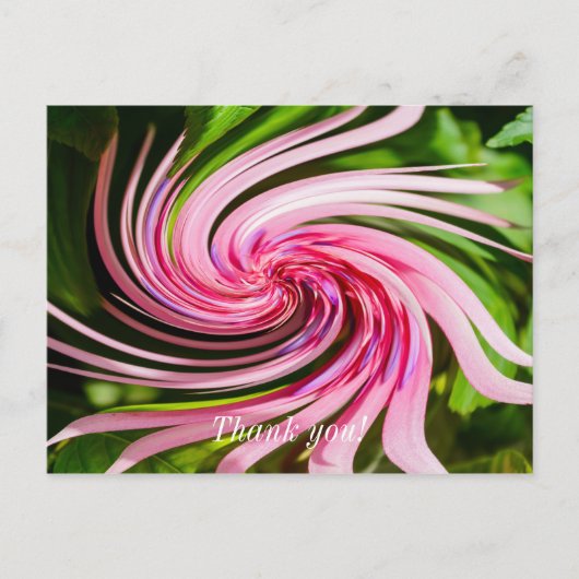 ツイストした美しさ ポストカード (正面)