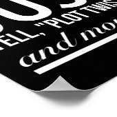 ツイストをプロットして白に移感動的動 ポスター (角)