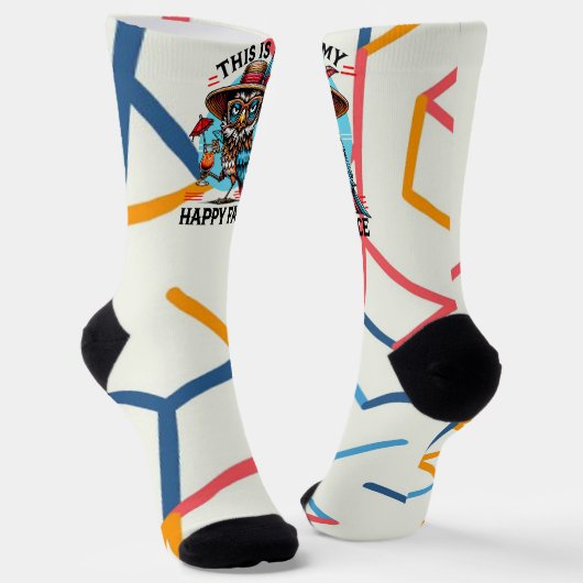 ツイストを持つ鳥 ソックス (傾斜あり)