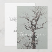 ツイストウェザードツリーブルーレイクフラットサンキュー サンキューカード (正面/裏面)