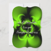 ツイストグリーン 招待状 (裏面)