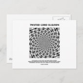 ツイストコード錯覚(偽スパイラル) ポストカード (正面/裏面)