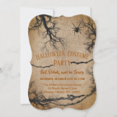 ツイストツリーハロウィーン招待状 招待状 (正面)