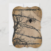 ツイストツリーハロウィーン招待状 招待状 (裏面)