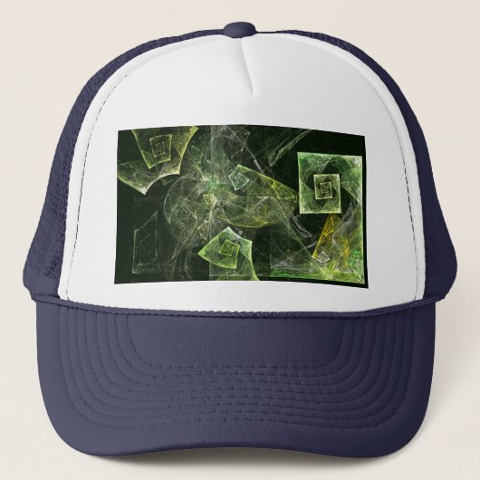 ツイストバランス抽象芸術アートハット キャップ (正面)