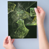 ツイストバランス抽象芸術アートフライヤー チラシ (手)