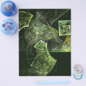 ツイストバランス抽象芸術アートフライヤー チラシ (シングル)