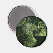 ツイストバランス抽象芸術アートラウンドマグネット マグネット (正面/裏面)