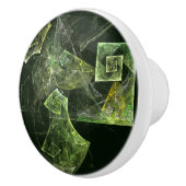 ツイストバランス抽象芸術アート セラミックノブ (右)