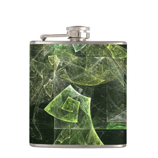 ツイストバランス抽象芸術アート フラスク (正面)