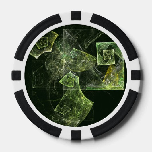 ツイストバランス抽象芸術アート ポーカーチップ (正面)